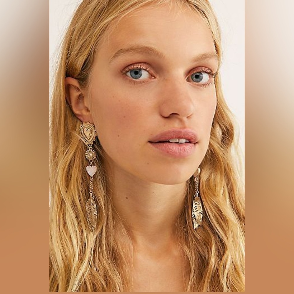 New🌟 Free People-Cactus Flower Silver
Dangle Earrings